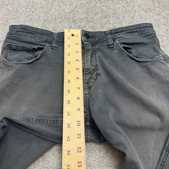 Paige Lennox Slim Fit Denim Jeans Men 33x30 Vintage Ember Faded Black Gray 32x30 - Picture 16 of 16